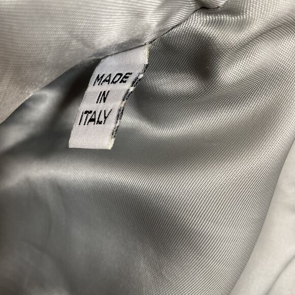 Future Ozbek Jacket Blazer Three button Faux Fur Gray Long Sleeve Notch 14 XL - Picture 8 of 10